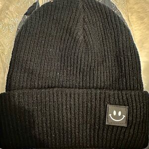 New smiley face beanie.